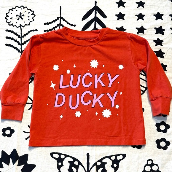 Banana Valentine “lucky ducky” top size 2T - Picture 2 of 5